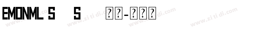 EMONML SimSun 常规字体转换